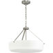 Lieon 3 Light 21 inch Brushed Nickel Convertible Pendant Ceiling Light