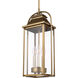 Sean Lavin Wellsworth 3 Light 8.5 inch Painted Distressed Brass Outdoor Pendant