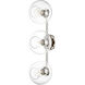 Margot 3 Light 8.25 inch Polished Nickel Wall Sconce Wall Light