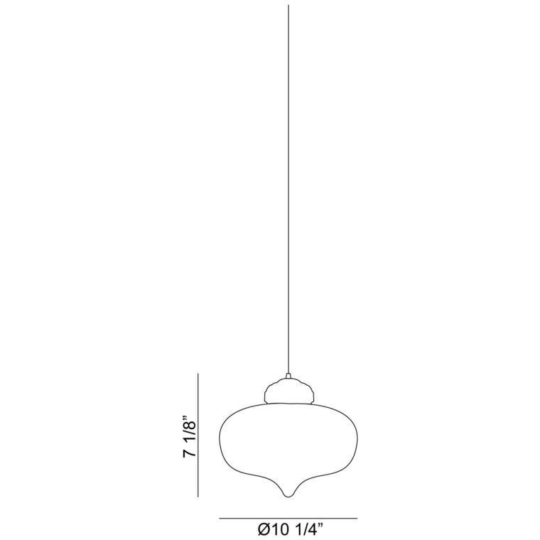 Irresistible Organic Charm 1 Light 10.25 inch Smoke Pendant Ceiling Light