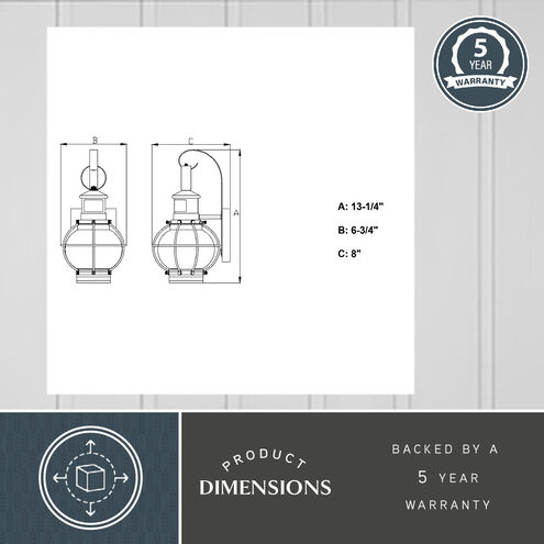 Chatham Textured Black Outdoor Motion Sensor