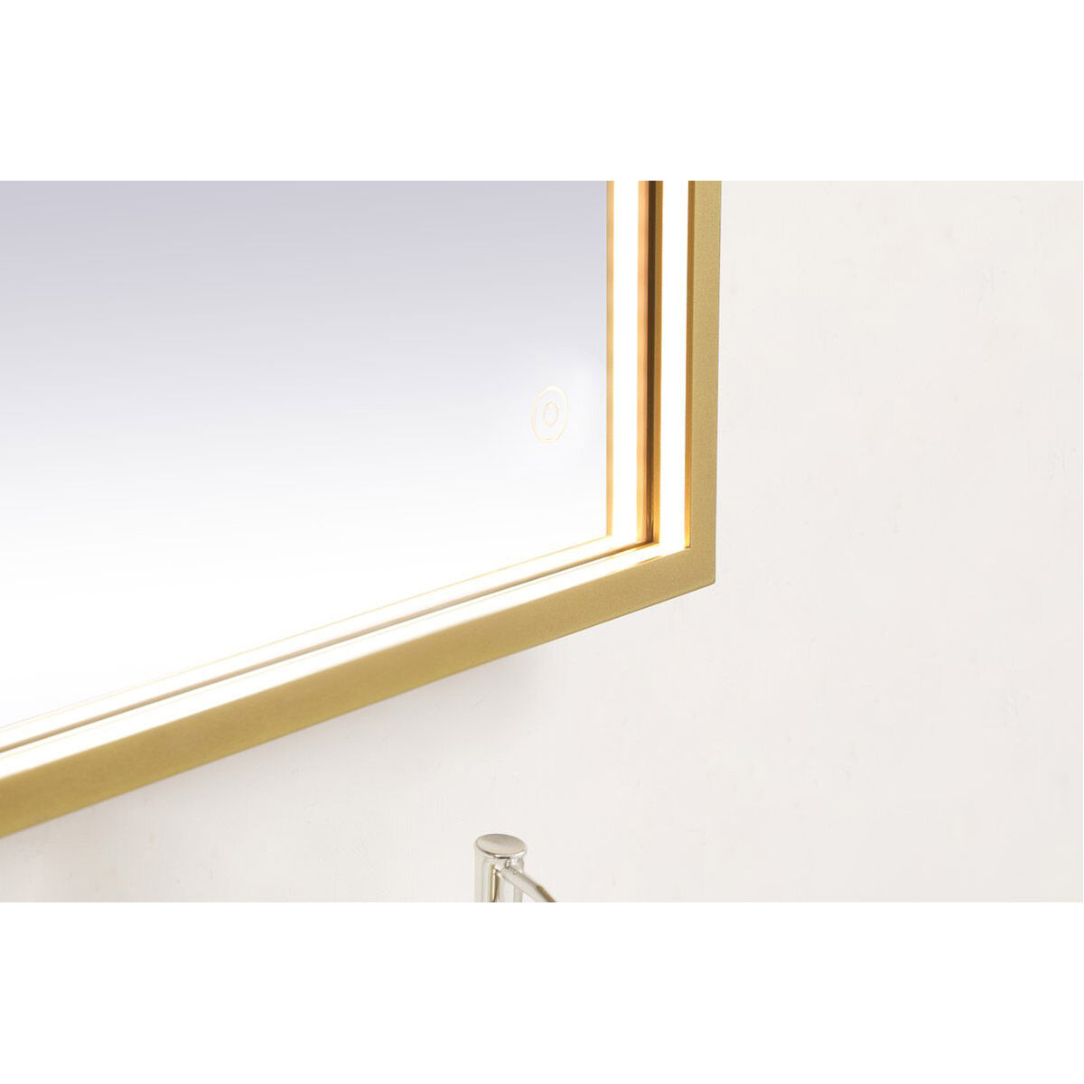 Pier 36 X 20 inch Brass LED Mirror