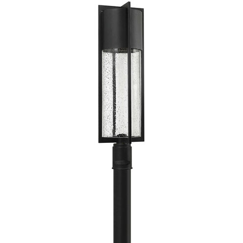 Shelter LED 28 inch Black Outdoor Post Mount Lantern