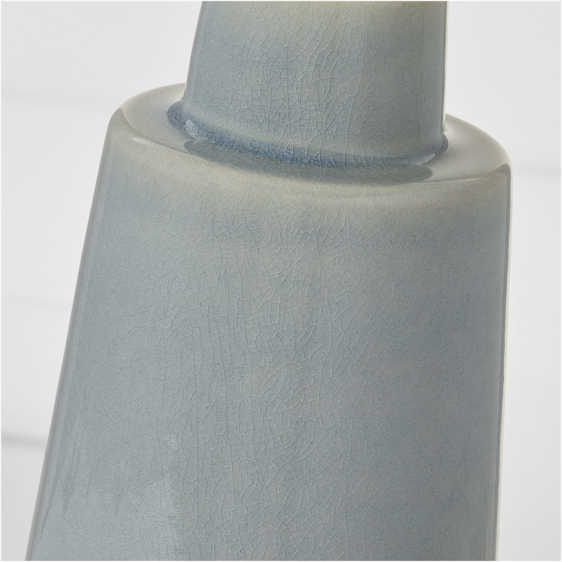 Barbara Barry Vessel 27.38 inch 9 watt Blue Anglia Crackle Table Lamp Portable Light