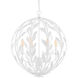 Broche 6 Light 21 inch Matte White Chandelier Ceiling Light