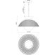 Alora Mood Perth 1 Light 14.75 inch White Pendant Ceiling Light