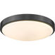 Gabi LED 12 inch Matte Black Flush Mount Ceiling Light