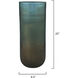 Vapor 20 X 8.5 inch Vase in Metallic Aqua