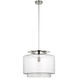 Ray Booth Elias LED 20 inch Polished Nickel Pendant Ceiling Light