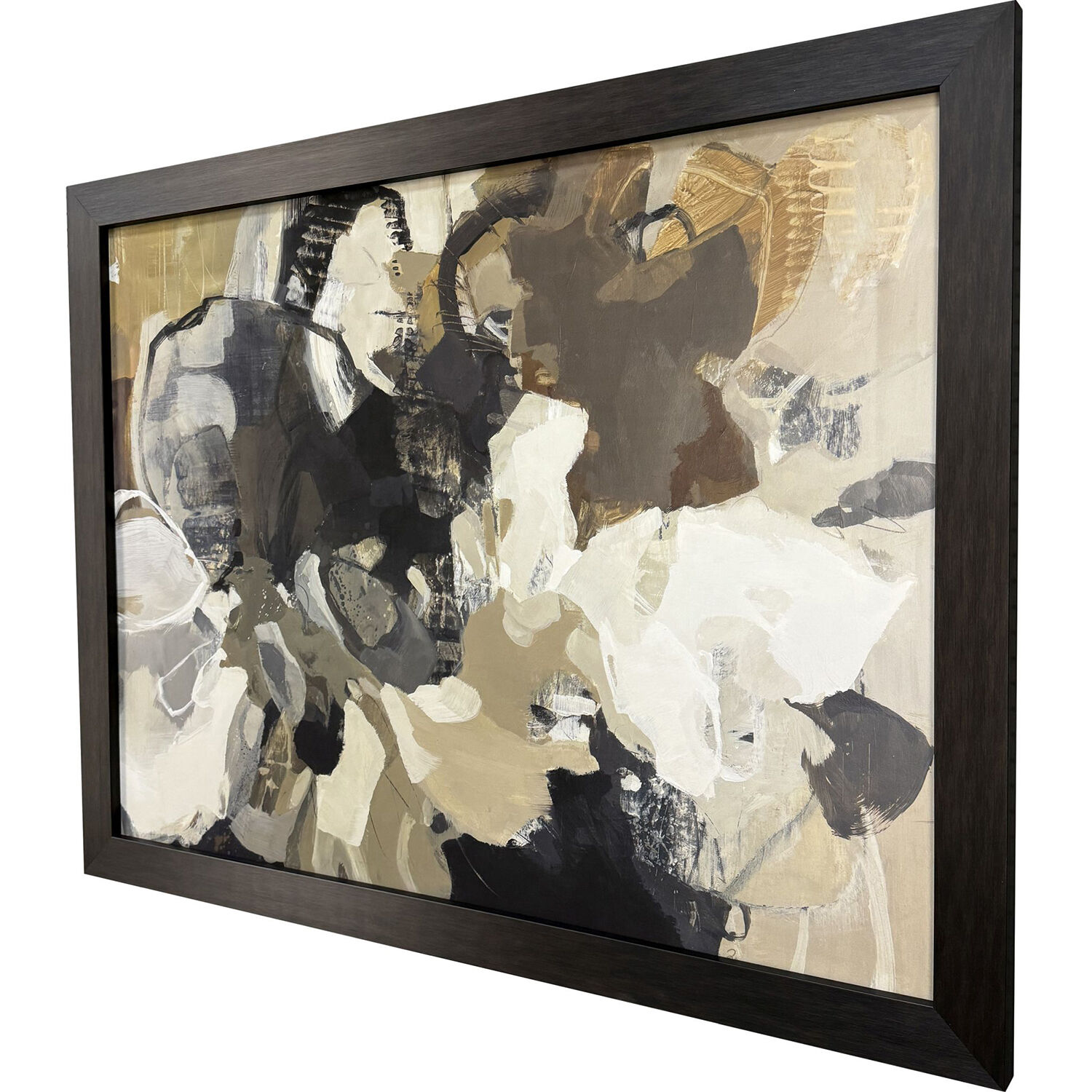 Awaken White and Black and Gray and Neutral Framed Art