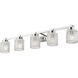 Jacqueline 5 Light 40.25 inch Chrome Bathroom Vanity Wall Light