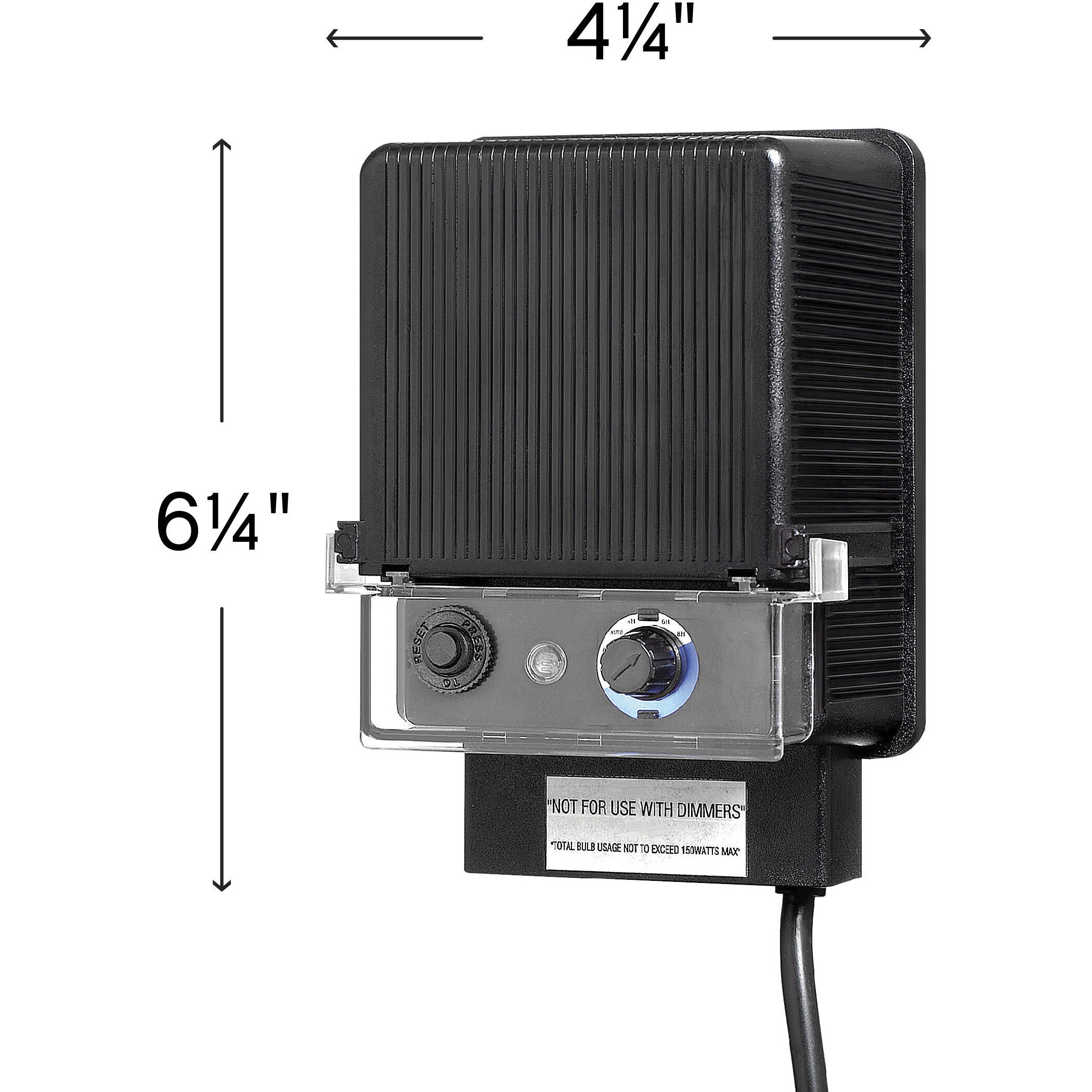 Standard 12v 150.00 watt Black Landscape Transformer
