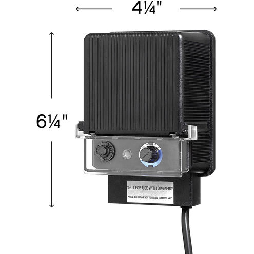 Standard 12v 150.00 watt Black Landscape Transformer