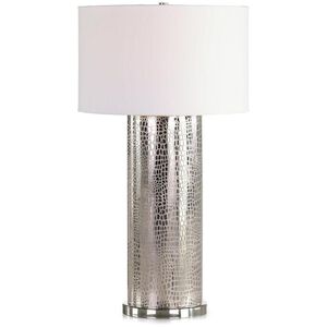Galapagos 22 inch Nickel Table Lamp Portable Light