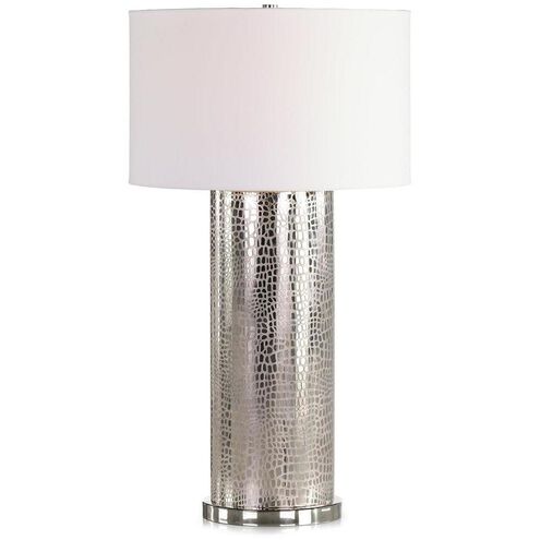 Galapagos 22 inch Nickel Table Lamp Portable Light