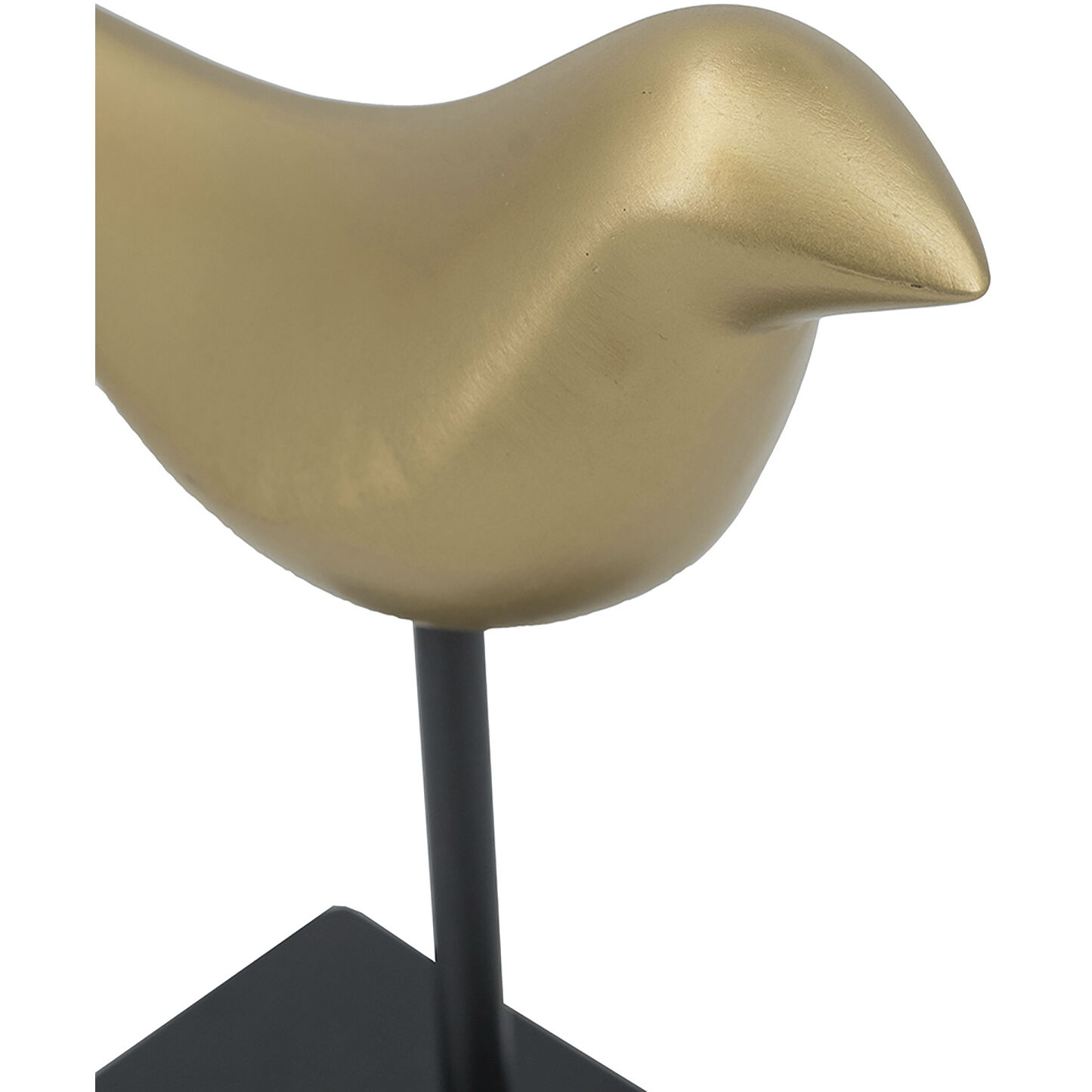 Anita Black/Gold Bird Figurines, Set of 2