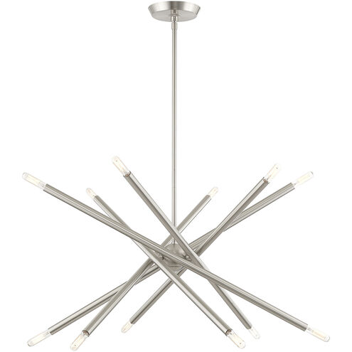 Soho 12 Light 28 inch Brushed Nickel Chandelier Ceiling Light