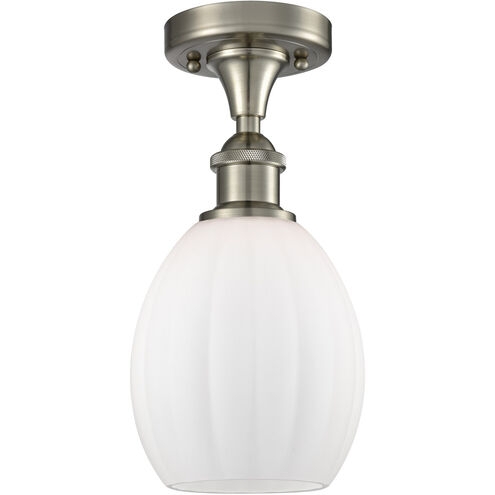 Ballston Eaton LED 6 inch Brushed Satin Nickel Semi-Flush Mount Ceiling Light, Ballston