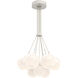 Gaia LED 13.6 inch Salt White Cluster Pendant Ceiling Light in 3000K LED
