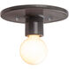 Radiance Collection 1 Light 8 inch Gloss Grey Flush Mount Ceiling Light