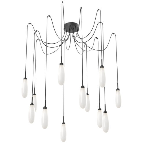 Fiori LED 9 inch Matte Black Swag Multi-Pendant Ceiling Light