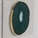 Keeva Emerald Green Agate Stone and Gold Leaf Shadow Box