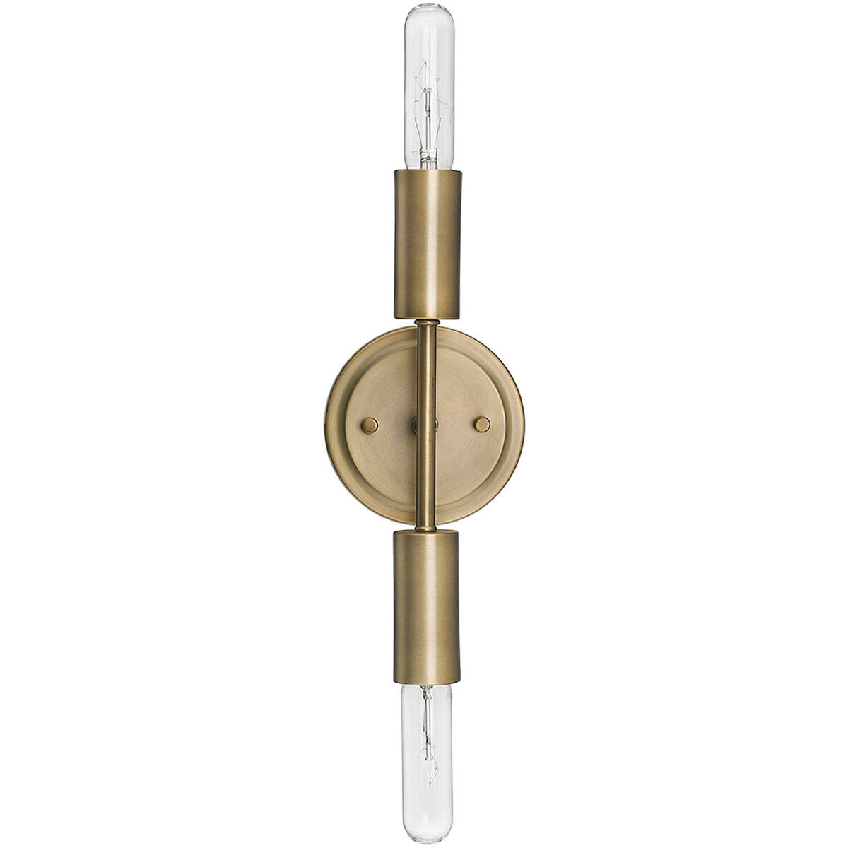 Perret 2 Light 12 inch Aged Brass Sconce Wall Light