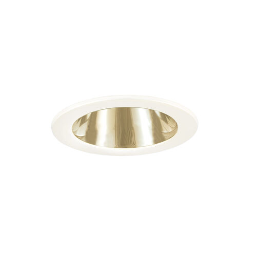 Signature Polished Brass & White Recessed Lighting Trim