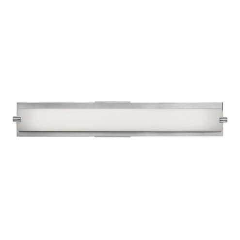 Geneva LED 24.5 inch Brushed Steel Vanity Light Wall Light