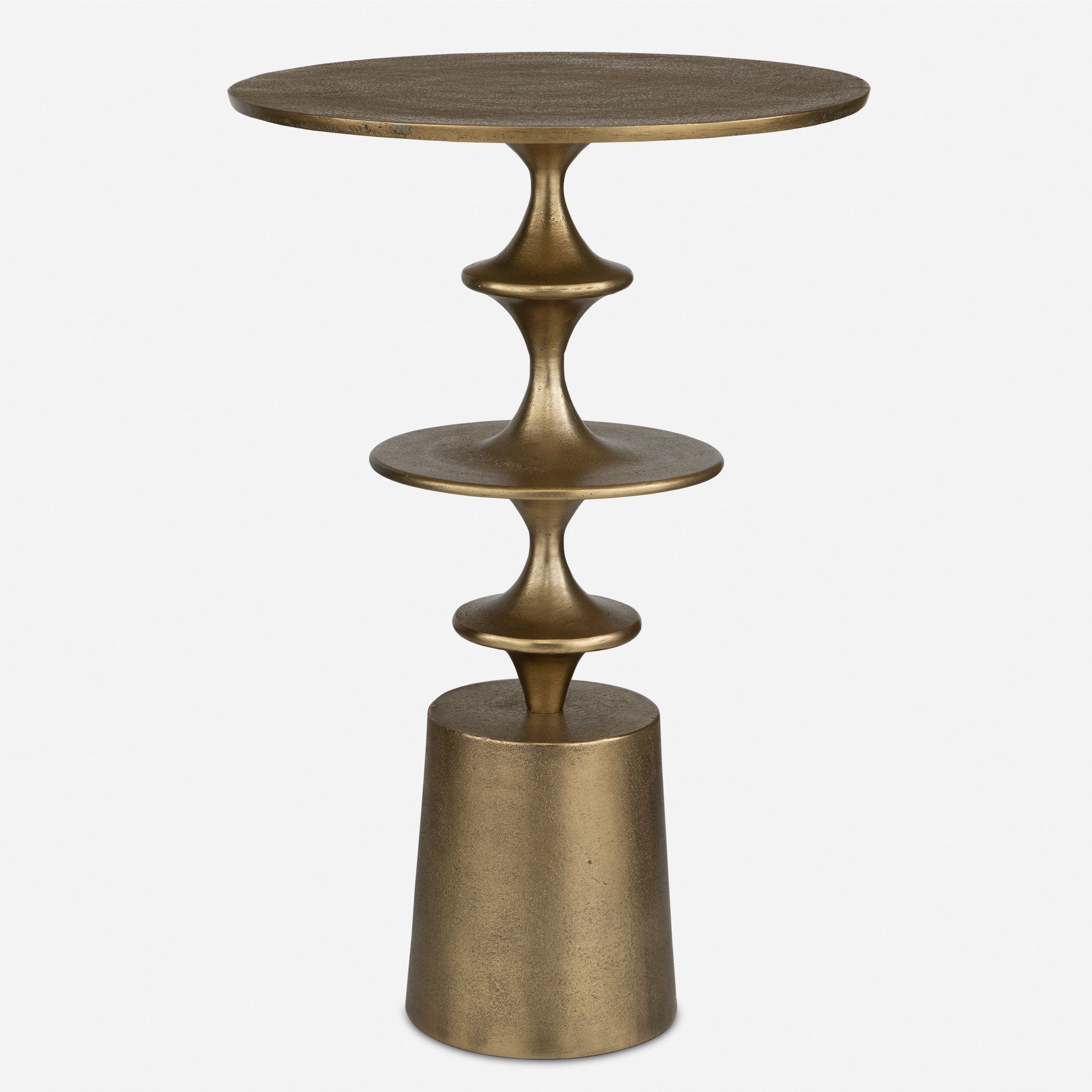 Flight 23.5 X 16 inch Antique Brass Accent Table