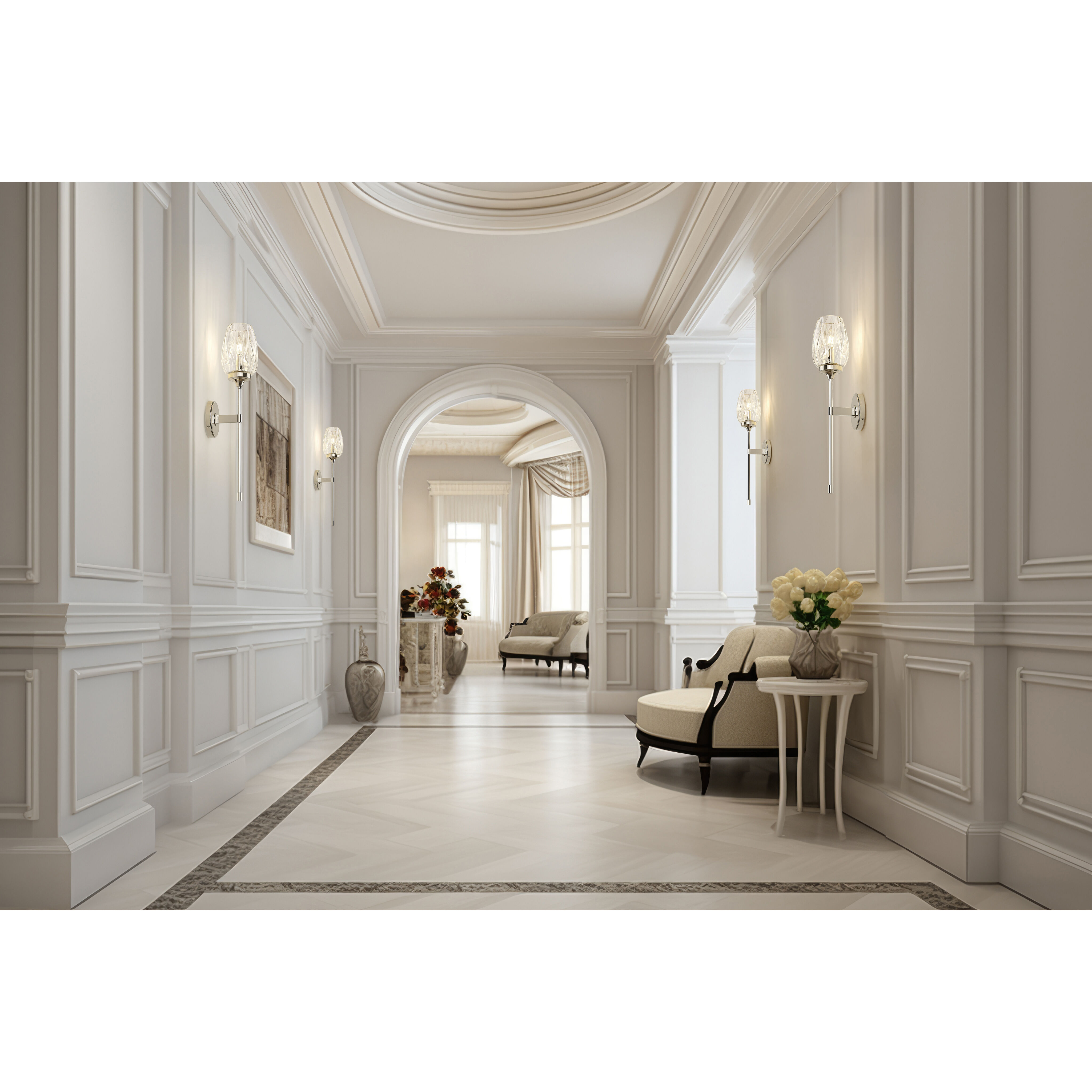 Cassian 1 Light 5.5 inch Polished Nickel Wall Sconce Wall Light