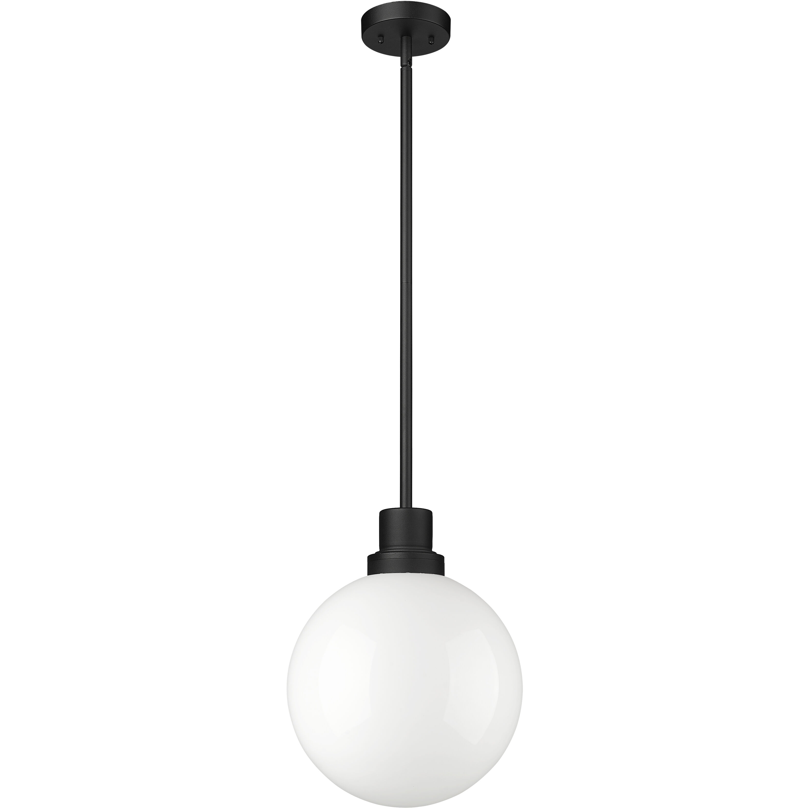 Laurent 1 Light 12 inch Black Outdoor Pendant