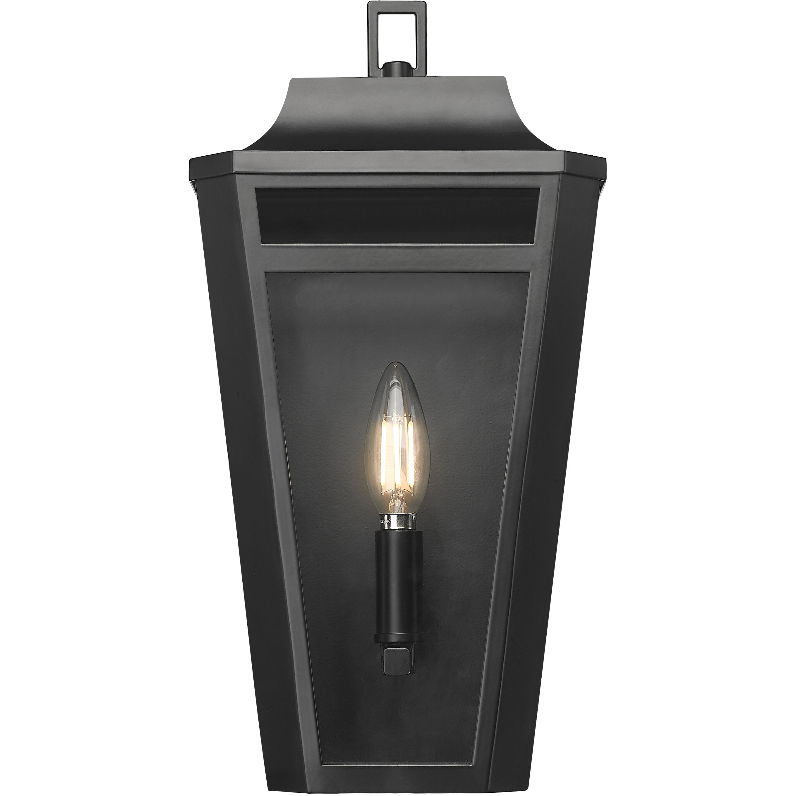 Sumerlin 1 Light 14.5 inch Powder Coated Black Outdoor Wall Sconce