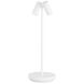 Sean Lavin Doppia 14.6 inch 2.20 watt Matte White Outdoor Rechargeable Table Lamp