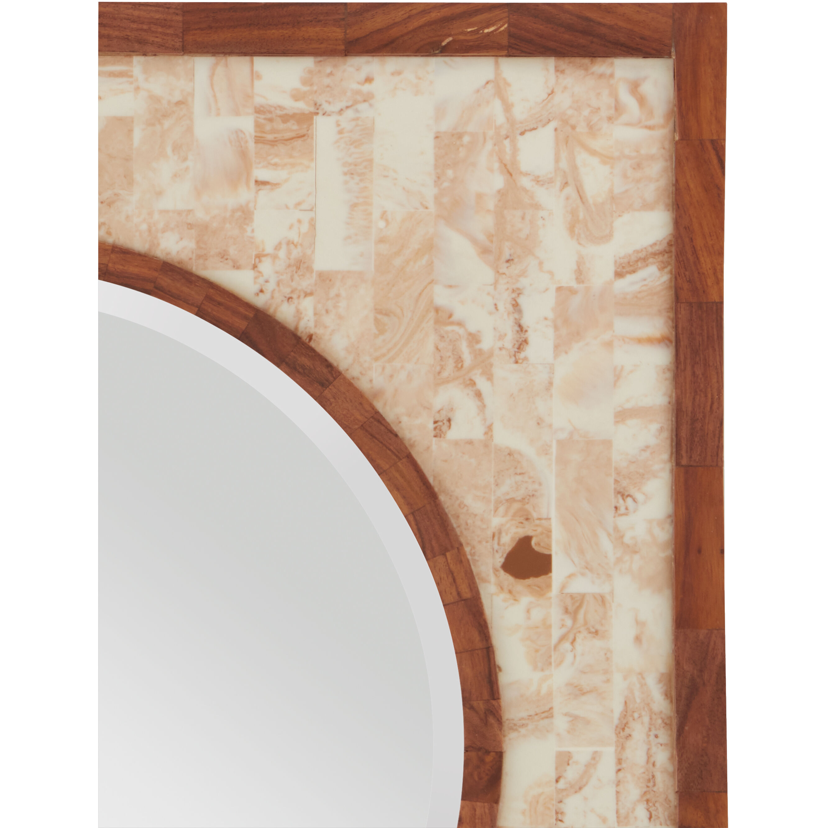 Serra 20.25 X 20.25 inch Beige/Natural/Mirror Mirror, Small