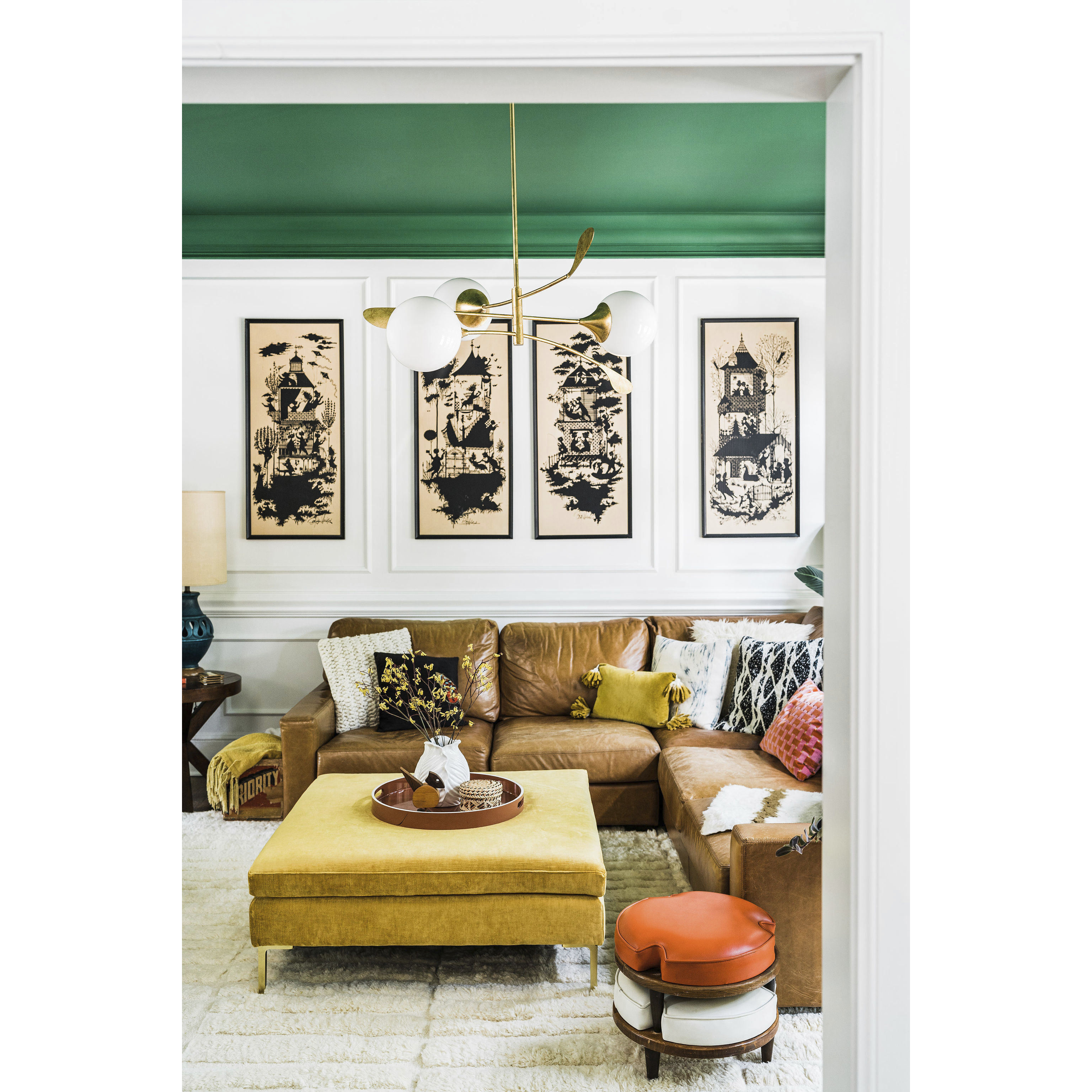 Victoria 3 Light 42 inch Vintage Gold Leaf Chandelier Ceiling Light