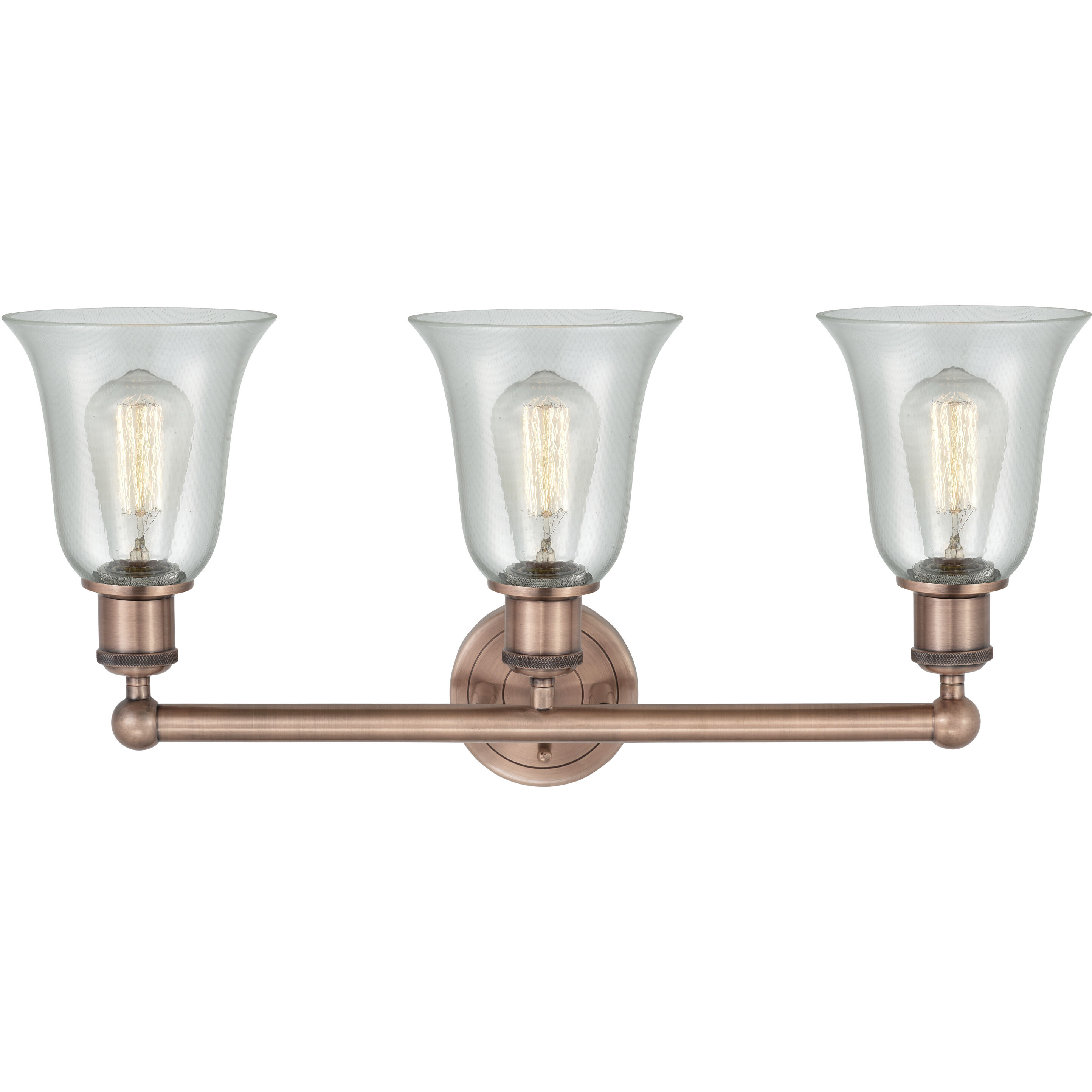 Hanover 3 Light 24.25 inch Antique Copper Bath Vanity Light Wall Light in Fishnet