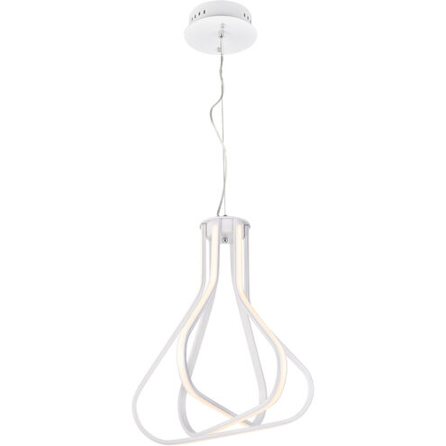 Dahlia LED 18.2 inch White Pendant Ceiling Light