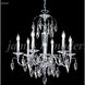 Sculptured Leaf 6 Light 26 inch Silver Chandelier Ceiling Light