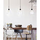Mera 1 Light 8 inch Black Pendant Ceiling Light