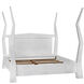 Patras White Wash Bed, California King