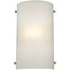Arc 1 Light 8 inch Brushed Nickel Sconce Wall Light