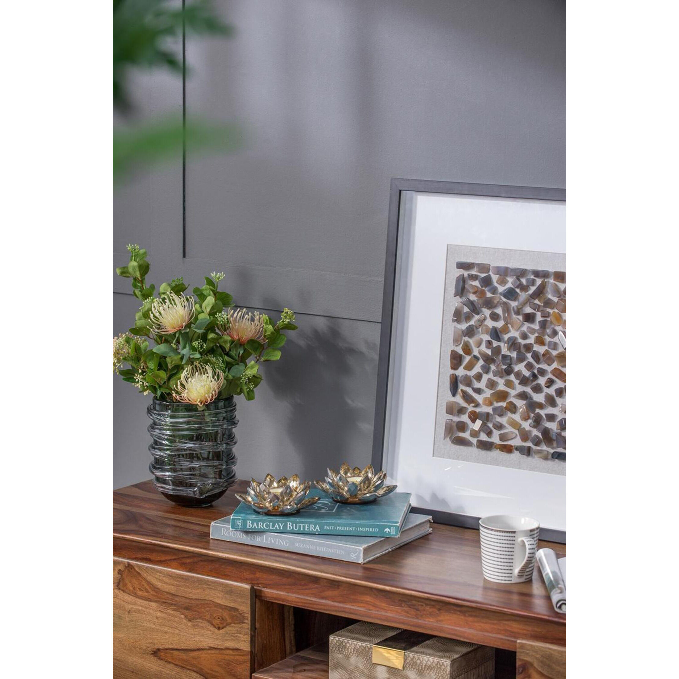 Lotus 5.9 X 2.2 inch Candleholder