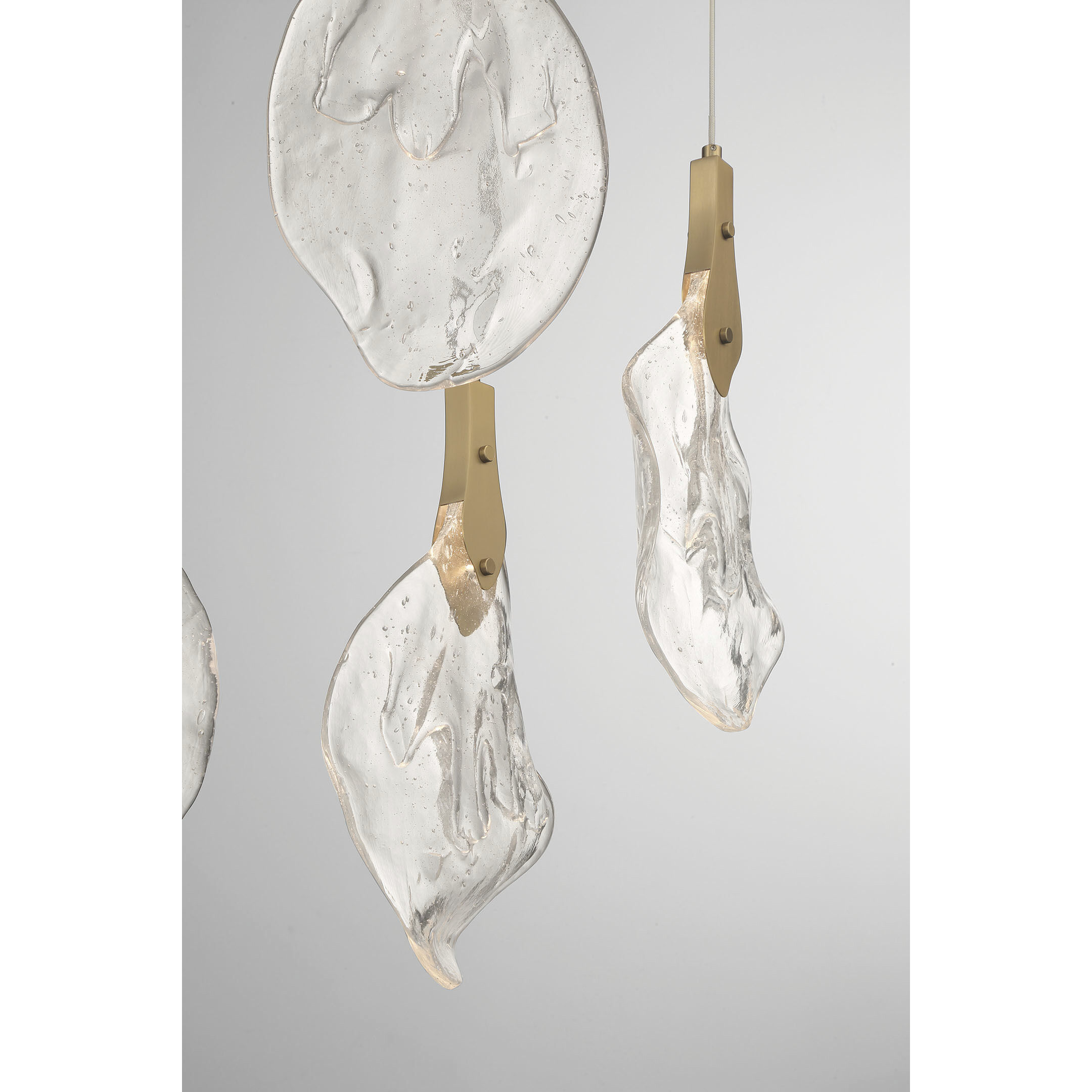 Jateo LED 51.25 inch Gold Linear Chandelier Ceiling Light