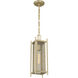 Jacobs 1 Light 5.75 inch Serene Brass Outdoor Hanging Lantern