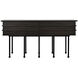 Oliver 60 X 16 inch Ebony Walnut with Matte Black Console