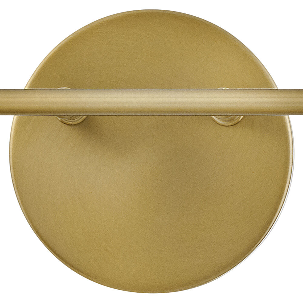 Haddie LED 14.5 inch Lacquered Brass Bath Light Wall Light
