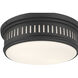 Velune 2 Light 14 inch Matte Black Flush Mount Ceiling Light
