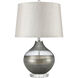 Vetranio 24 inch 150.00 watt Taupe with Clear Table Lamp Portable Light