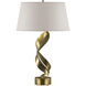 Folio 25.1 inch 100 watt Modern Brass Table Lamp Portable Light in Flax
